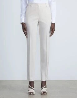 Stretch Wool Clinton Ankle Pant -Chic Daily Fashion mpc29r 1p40 bisque