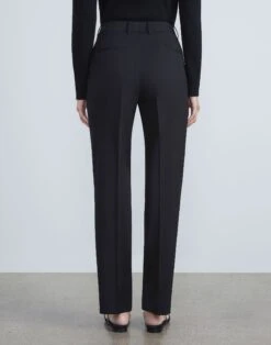 Stretch Wool Clinton Ankle Pant -Chic Daily Fashion mpc29r 1p40 black back