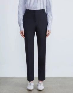 Stretch Wool Clinton Ankle Pant -Chic Daily Fashion mpc29r 1p40 navy