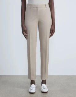 Stretch Wool Clinton Ankle Pant -Chic Daily Fashion mpc29r 1p40 taupe