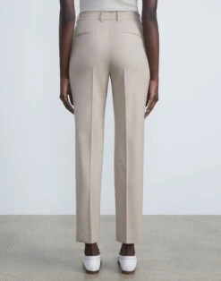 Stretch Wool Clinton Ankle Pant -Chic Daily Fashion mpc29r 1p40 taupe back