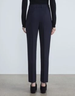 Finesse Crepe Clinton Ankle Pant -Chic Daily Fashion mpc29r 6147 navy back