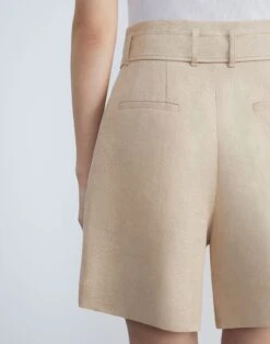 Linen Degraw Short -Chic Daily Fashion mpc57r 3706 dune detail2