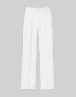 Wool-Silk Crepe Gates Pant -Chic Daily Fashion mpc77r 1u35 cloud flat