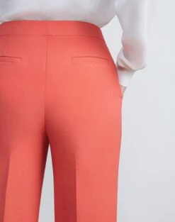 Wool-Silk Crepe Gates Pant -Chic Daily Fashion mpc77r 1u35 stamped poppy detail