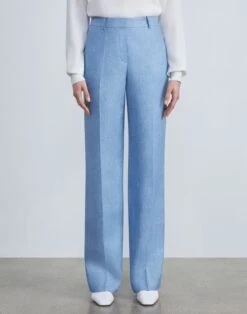 Linen Twill Mélange Gates Pant 12 Linen Twill Mélange Gates Pant -Chic Daily Fashion mpc77r 1x35 coastal blue melange