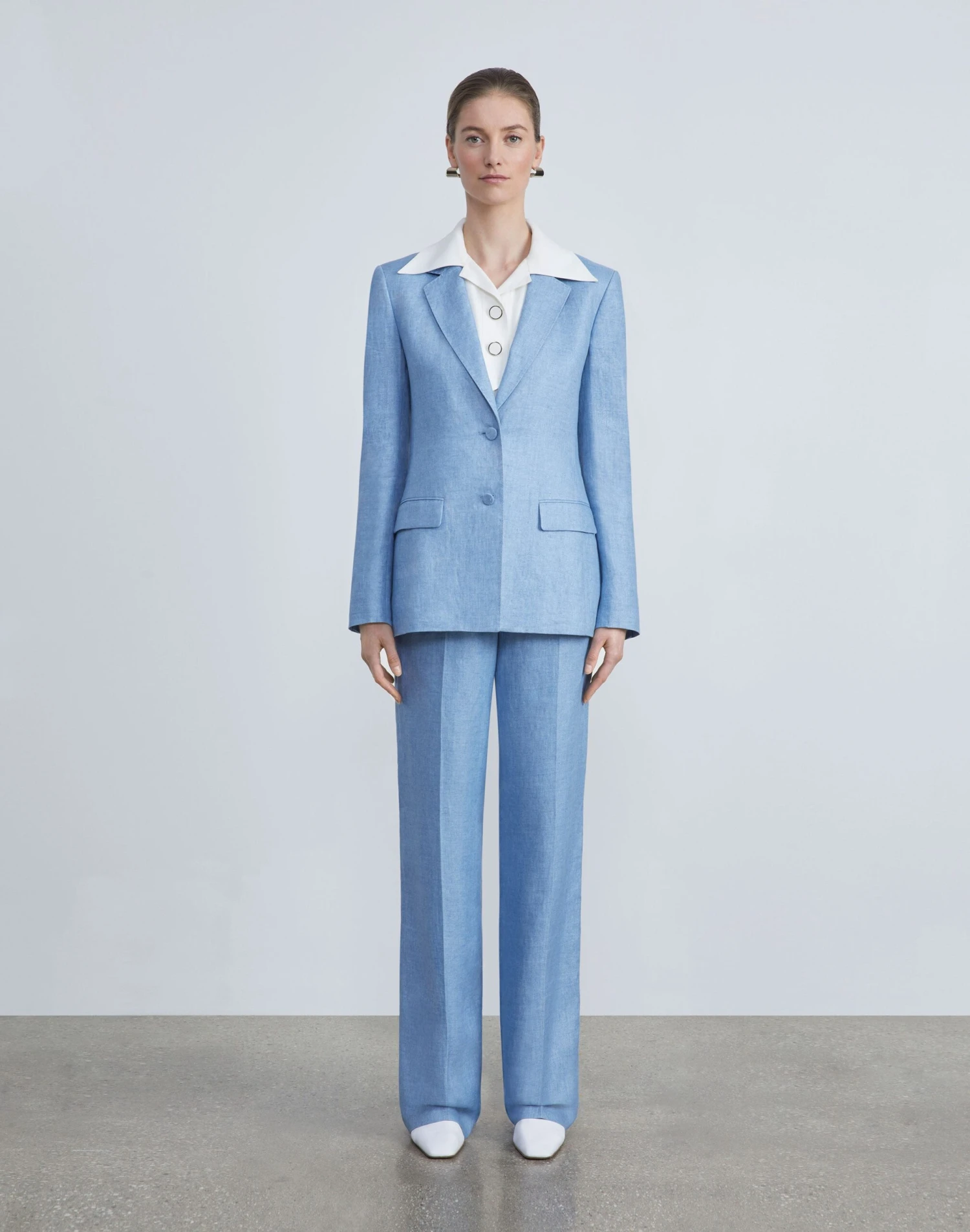 Linen Twill Mélange Gates Pant 2 Linen Twill Mélange Gates Pant - Image 2