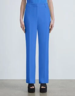 Finesse Crepe Gates Full-Leg Pant -Chic Daily Fashion mpc77r 6147 classic cobalt