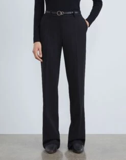 Responsible Wool Double Face Gates Pant 7 Responsible Wool Double Face Gates Pant -Chic Daily Fashion mpc77r 8034 black