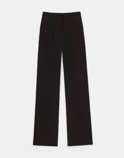 Silk Crepe De Chine Dalton Pant -Chic Daily Fashion mpc88r 5553 black flat