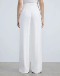 Silk Crepe De Chine Dalton Pant -Chic Daily Fashion mpc88r 5553 cloud back