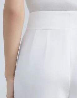 Silk Crepe De Chine Dalton Pant -Chic Daily Fashion mpc88r 5553 cloud detail2