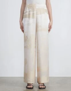 Postcards Jacquard Silk Riverside Pant 10 Postcards Jacquard Silk Riverside Pant -Chic Daily Fashion mpd11r 1x96 buff multi