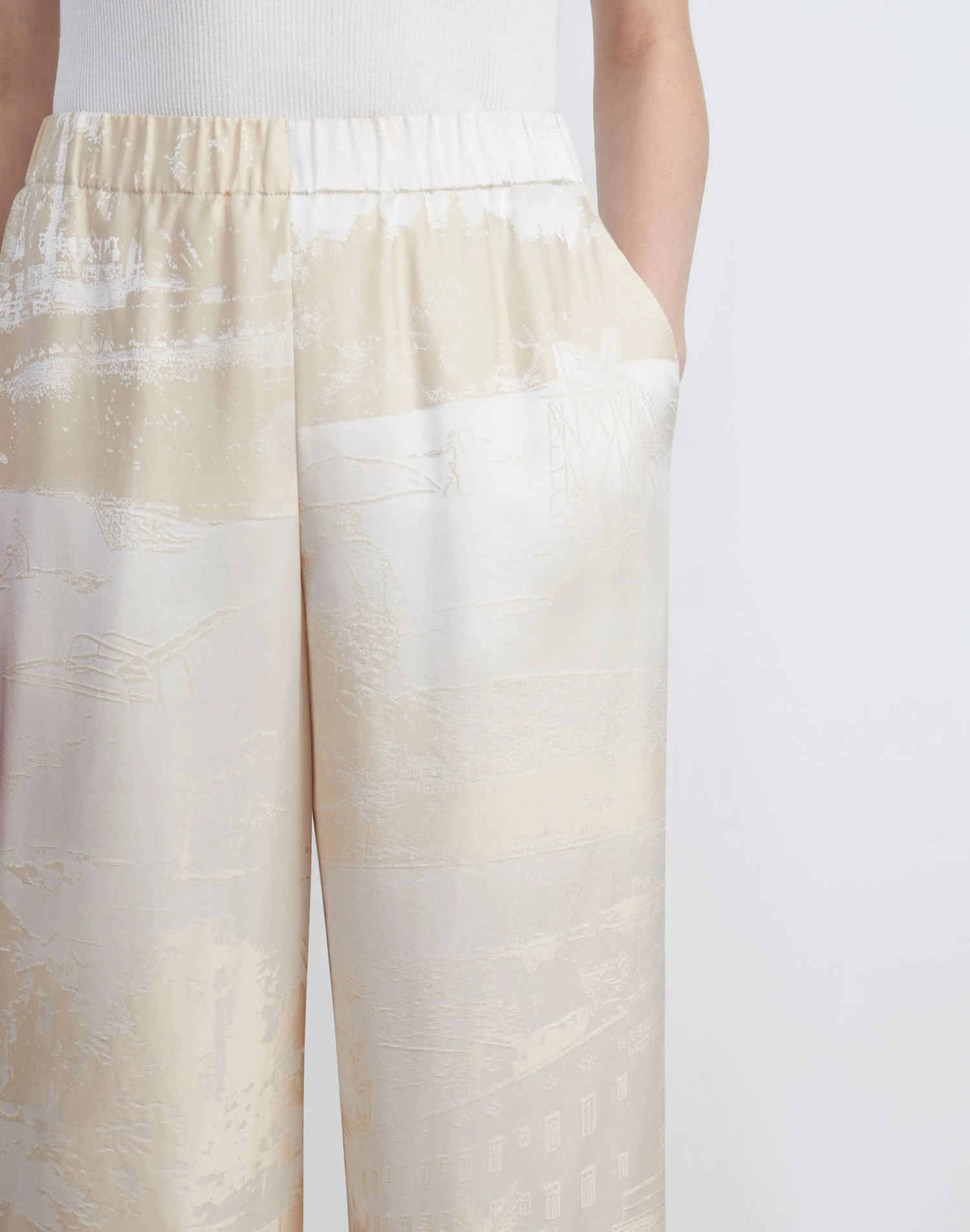 Postcards Jacquard Silk Riverside Pant 4 Postcards Jacquard Silk Riverside Pant - Image 4