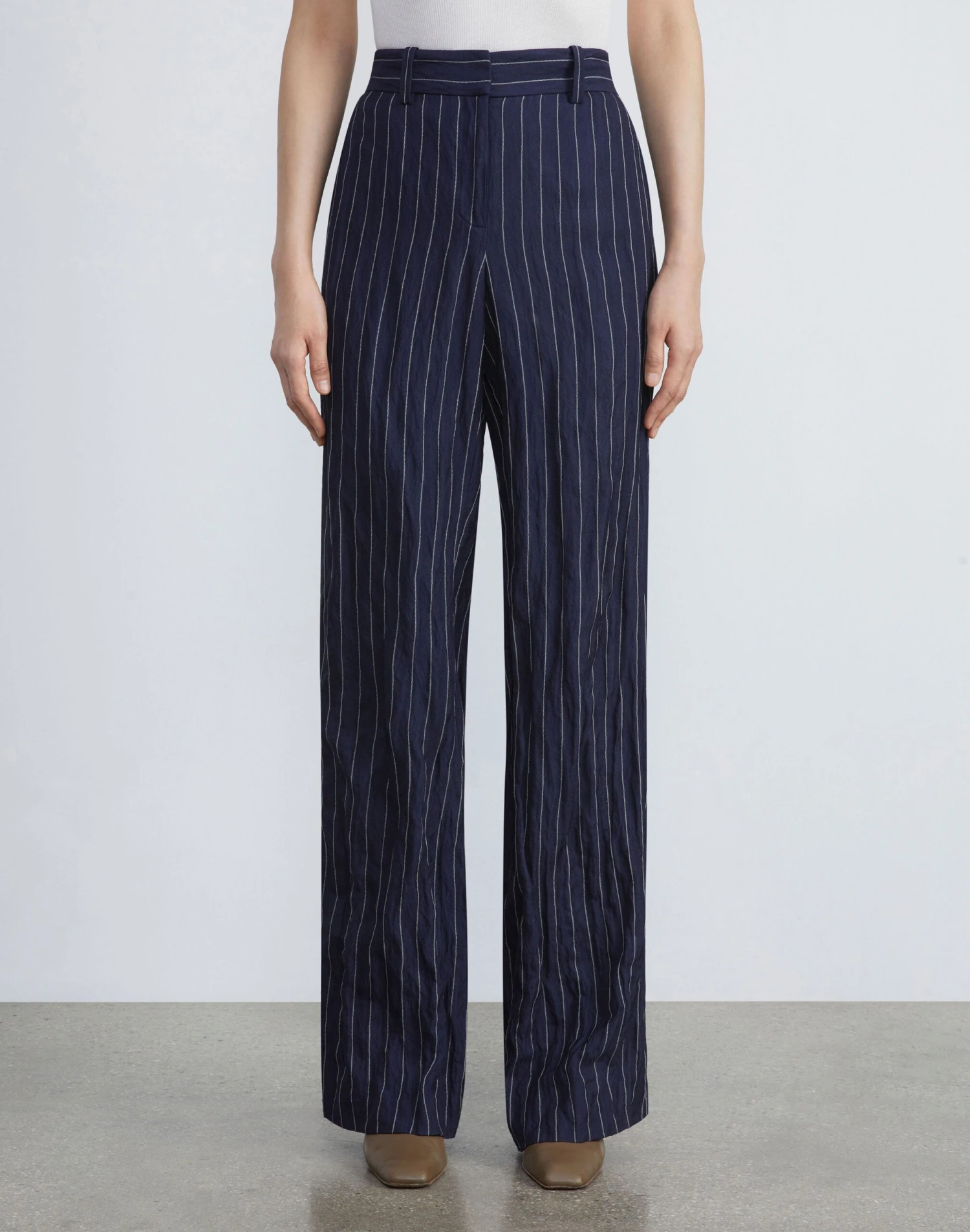 Utility Stripe Viscose-Cotton Sullivan Pant 5 Utility Stripe Viscose-Cotton Sullivan Pant - Image 5