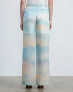 Sky Scene Print Silk Organza Sullivan Pant 11 Sky Scene Print Silk Organza Sullivan Pant -Chic Daily Fashion mpd32v 1x90 liberty green multi back