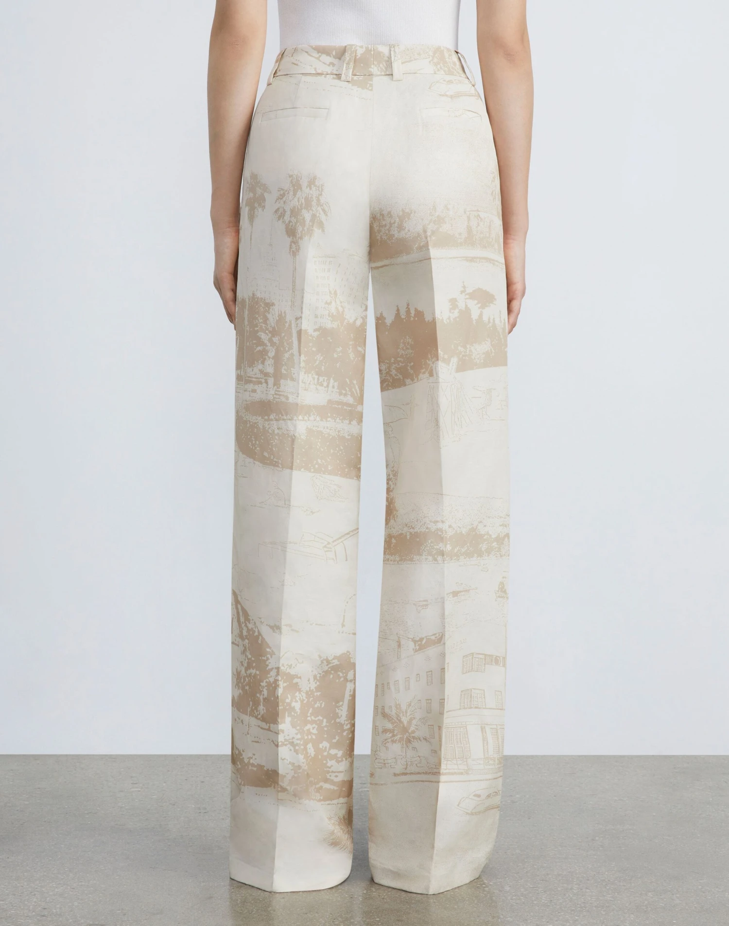 Postcards Print Viscose-Linen Sullivan Pant 4 Postcards Print Viscose-Linen Sullivan Pant - Image 4