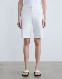 Stretch Twill Manhattan Bermuda Short -Chic Daily Fashion mpd37r 9458 sea salt