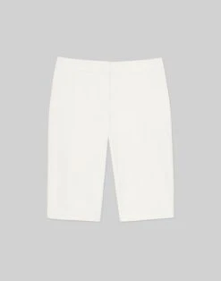 Stretch Twill Manhattan Bermuda Short -Chic Daily Fashion mpd37r 9458 sea salt flat