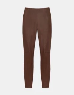 Stretch Nappa Leather Greenwich Legging -Chic Daily Fashion mpd49r l034 rustic brown flat