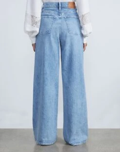 L148 Denim Crosby Boyfriend Jean -Chic Daily Fashion mpd51w 1m79 stonewash blue back