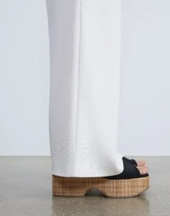 Organic Silk Crepe De Chine Perry Pant -Chic Daily Fashion mpd56r 5553 cloud detail2