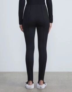 Compact Rib Jersey Stirrup Legging 8 Compact Rib Jersey Stirrup Legging -Chic Daily Fashion mpd58r j987 black back