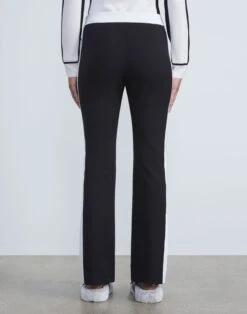 Acclaimed Stretch Manhattan Striped Flared Slim Pant 8 Acclaimed Stretch Manhattan Striped Flared Slim Pant -Chic Daily Fashion mpd59r j525 black back