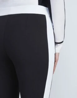 Acclaimed Stretch Manhattan Striped Flared Slim Pant 9 Acclaimed Stretch Manhattan Striped Flared Slim Pant -Chic Daily Fashion mpd59r j525 black detail2