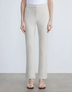 Acclaimed Stretch Manhattan Slim Flared Pant -Chic Daily Fashion mpd59z j525 sand