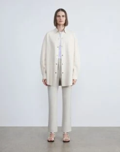 Acclaimed Stretch Manhattan Slim Flared Pant -Chic Daily Fashion mpd59z j525 sand full