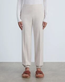 Cashmere-Wool Mélange Relaxed Jogger Pant 7 Cashmere-Wool Mélange Relaxed Jogger Pant -Chic Daily Fashion mpd60r 5255 oatmeal melange