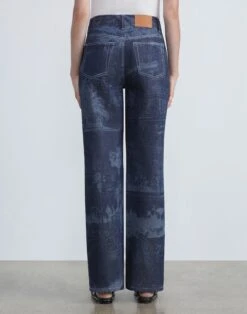 L148 Denim Postcards Laser Print York Jean -Chic Daily Fashion mpd61a 1u57 shipyard indigo multi back