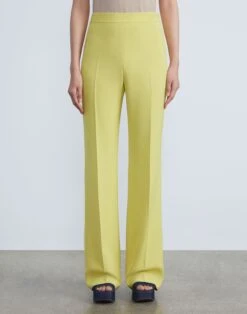 Finesse Crepe Gates Side-Zip Flared Pant -Chic Daily Fashion mpd65r 6147 bright citrine