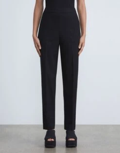 Fluid Crepe Side-Zip Pant -Chic Daily Fashion mpd66r 7590 black