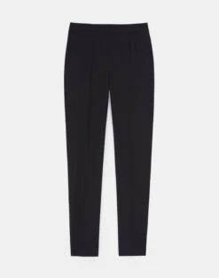 Fluid Crepe Side-Zip Pant