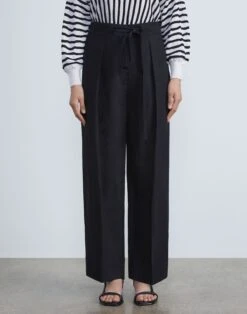 Silk-Linen Chelsea Pant 16 Silk-Linen Chelsea Pant -Chic Daily Fashion mpd69r 1g63 black