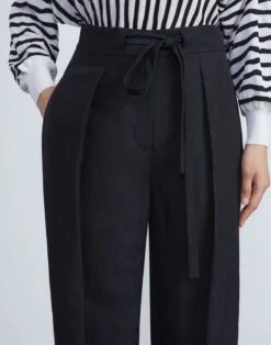 Silk-Linen Chelsea Pant 19 Silk-Linen Chelsea Pant -Chic Daily Fashion mpd69r 1g63 black detail