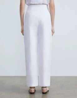 Silk-Linen Chelsea Pant 25 Silk-Linen Chelsea Pant -Chic Daily Fashion mpd69r 1g63 white back