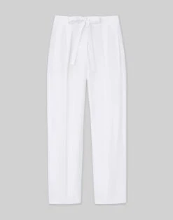 Silk-Linen Chelsea Pant 21 Silk-Linen Chelsea Pant -Chic Daily Fashion mpd69r 1g63 white flat