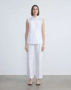 Silk-Linen Chelsea Pant 24 Silk-Linen Chelsea Pant -Chic Daily Fashion mpd69r 1g63 white full