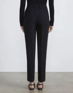 Finesse Crepe Essex Slim Pant -Chic Daily Fashion mpd72r 6147 black back