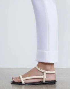 Finesse Crepe Essex Slim Pant -Chic Daily Fashion mpd72r 6147 white detail2