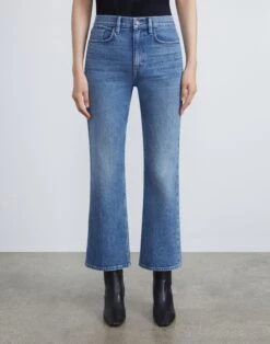 L148 Denim Mott Flared Ankle Jean -Chic Daily Fashion mpd74w 1m79 faded skyline