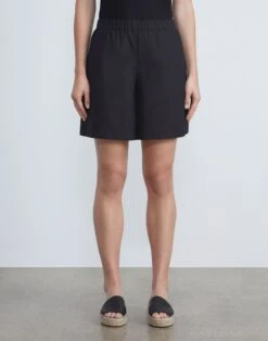 Organic Cotton Poplin Riverside Short -Chic Daily Fashion mpd84r 1r48 black