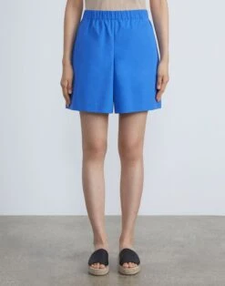 Organic Cotton Poplin Riverside Short -Chic Daily Fashion mpd84r 1r48 classic cobalt