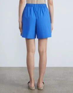 Organic Cotton Poplin Riverside Short -Chic Daily Fashion mpd84r 1r48 classic cobalt back