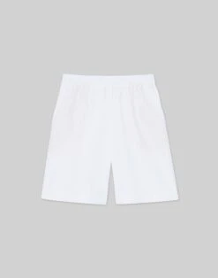 Organic Cotton Poplin Riverside Short -Chic Daily Fashion mpd84r 1r48 white flat