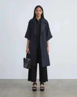 Finesse Crepe Franklin Wide Leg Ankle Pant -Chic Daily Fashion mpd87r 6147 black full