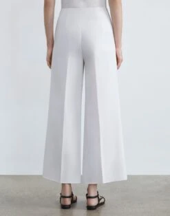 Finesse Crepe Franklin Wide Leg Ankle Pant -Chic Daily Fashion mpd87r 6147 cloud back
